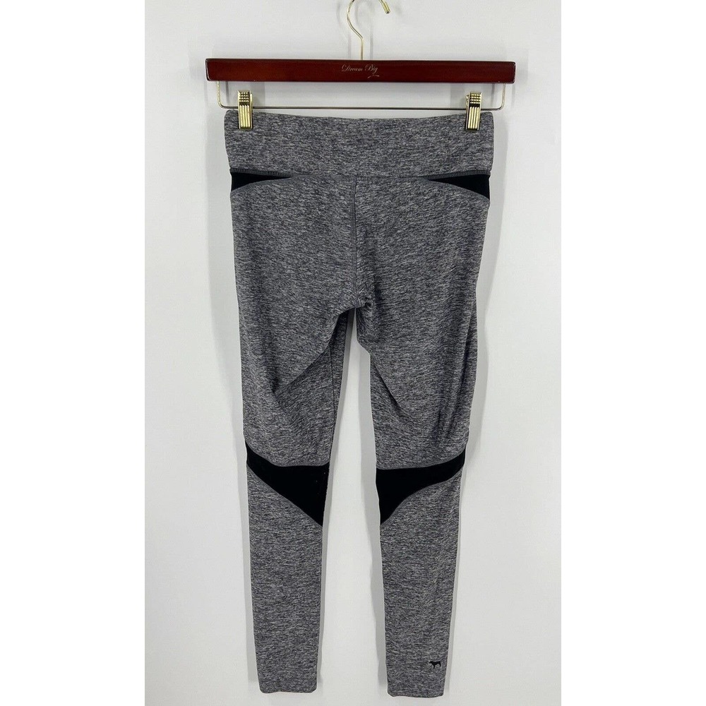 Victorias Secret PINK Ultimate Yoga Pants Size Small Gray Black Workout Leggings - Picture 3 of 4